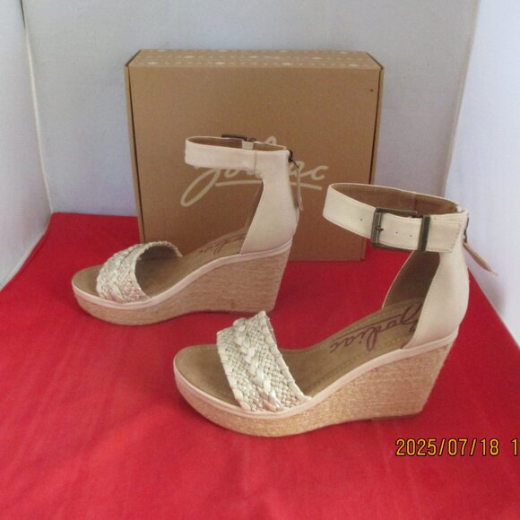 Zodiac Sabeen Ankle-Strap Espadrille Wedge Sandals $99 Size 9 1/2 Gold - 1264 - Picture 2 of 10